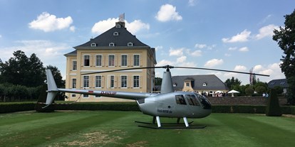 Hochzeit - Art der Location: Eventlocation - Königswinter - Barockpark - Helikopter Landeplatz - Golf-Club Schloss Miel