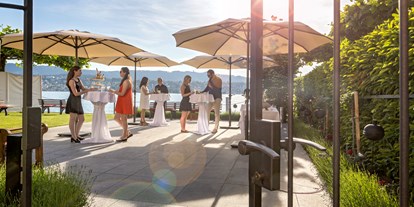Hochzeit - barrierefreie Location - Feusisberg - Aperos und Zeremonien direkt am Zürichsee - Romantik  Seehotel Sonne 