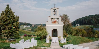 Hochzeit - Frühlingshochzeit - Vasoldsberg - Auch eine kleine Kapelle steht euch für eine Trauung im Freien am Hirschmugl am Seggauberg zur Verfügung. - Hirschmugl - Domaene am Seggauberg