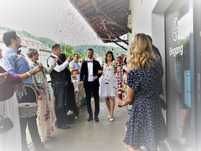 Hochzeit - Trauung im Freien - Inzigkofen - Eingangsbereich - Gleis4 Albstadt