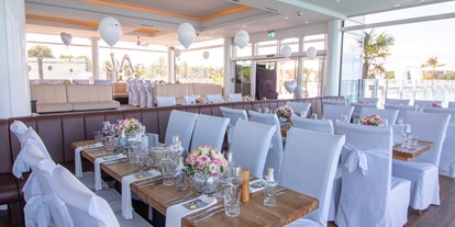 Hochzeit - Art der Location: Strand - Ostseeküste - Erdgeschoss Strandseite - Restaurant Wolkenlos
