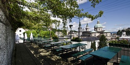 Hochzeit - Geeignet für: Eventlocation - Hof bei Salzburg - Terrasse - Restaurant Stieglkeller - Salzburg