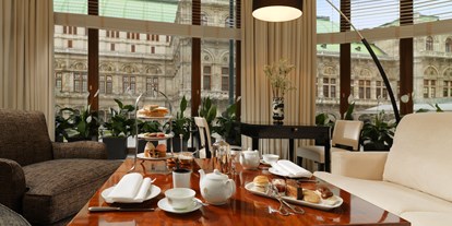 Hochzeit - Art der Location: Wintergarten - Donauraum - Tea-Time @ Bristol-Suite - Hotel Bristol Vienna