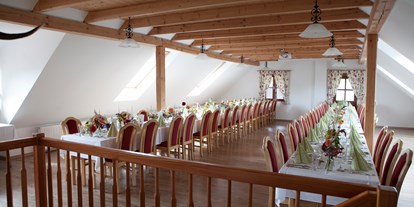 Hochzeit - Hochzeitsessen: 3-Gänge Hochzeitsmenü - Nockberge - Saal 
(c)Foto Helga Rader - Jägerwirt Dreifaltigkeit