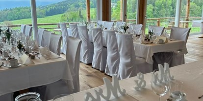 Hochzeit - Hochzeitsessen: 5-Gänge Hochzeitsmenü - Traunstein (Landkreis Traunstein) - Panorama-Saal mit herrlichem Ausblick - Das Salzburgblick