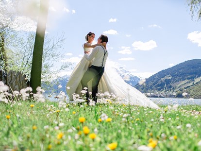 Hochzeit - barrierefreie Location - Leogang - Romantische Fotos am Zeller See - Schloss Prielau Hotel & Restaurants