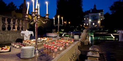 Hochzeit - Art der Location: Eventlocation - Berchtesgaden - Dessertbuffet am Fürstentisch | Hellbrunner Wasserspiele - Gasthaus zu Schloss Hellbrunn