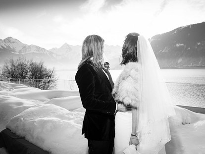Hochzeit - Trauung im Freien - Fieberbrunn - Hochzeit im Winter am Zeller See - Seehotel Bellevue****s