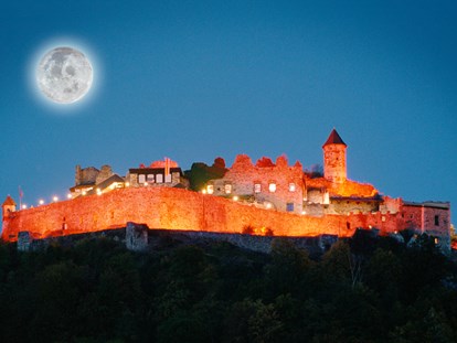 Hochzeit - Art der Location: Burg - Burg Landskron bei Nacht - Burg Landskron