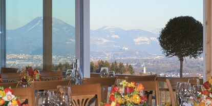 Hochzeit - Umgebung: in den Bergen - Anthering - Panoramarestaurant mit herrlichem Ausblick - das Besondere für Ihre Hochzeitsfeier - Gasthaus Ulrichshögl