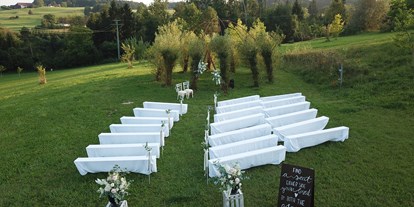 Hochzeit - Garten - Bayern - Hochzeit am Weidendom - Hochzeitslocation Lamplstätt - 3 Tage feiern ohne Sperrstunde