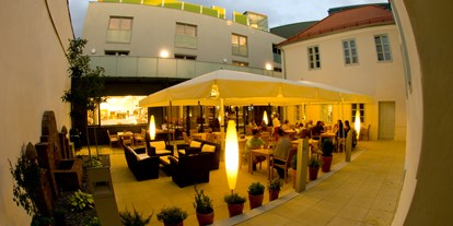 Hochzeit - barrierefreie Location - Krems an der Donau - Gastgarten - Hotel-Restaurant Öhlknechthof