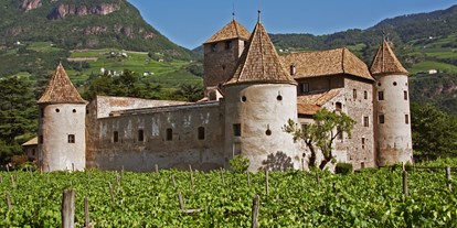 Hochzeit - Umgebung: in Weingärten - Italien - Historische Mauern, von Weinreben umgeben - Schloss Maretsch