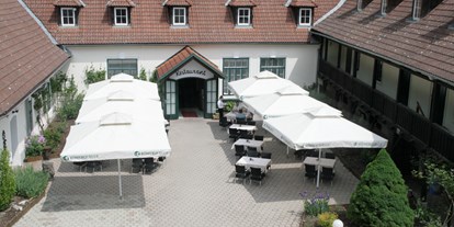 Hochzeit - nächstes Hotel - Waldviertel - Der Innenhof unseres Restaurants ist in den Sommermonaten einer der schönsten Plätze im Waldviertel! - Hotel-Restaurant Liebnitzmühle