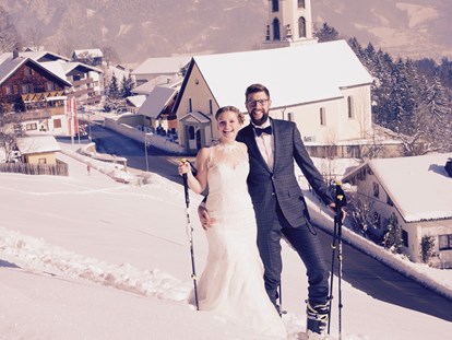 Hochzeit - Hochzeitsessen: 5-Gänge Hochzeitsmenü - Alpenregion Bludenz - Die Rufana Alp lädt zu einer Hochzeit im Schnee. - Rufana Alp