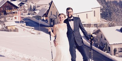 Hochzeit - Art der Location: Gasthaus - Die Rufana Alp lädt zu einer Hochzeit im Schnee. - Rufana Alp
