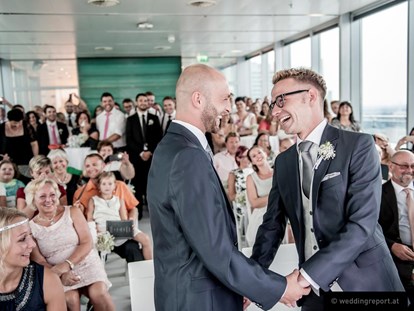 Hochzeit - nächstes Hotel - Donauraum - Feiern Sie Ihre Hochzeit in der Wolke 19 in Wien. / Sky Lobby, auch standesamtliche Zeremonien möglich!
foto © weddingreport.at - wolke19 im Ares Tower