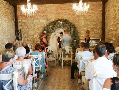 Hochzeit - Art der Location: Scheune - Die Supper schöne Hochzeit von Andreas und Ines am 2.08.2020 - Himmelblau Rust - Hochzeit im Vintage Haus