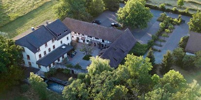 Hochzeit - Art der Location: Bauernhof/Landhaus - Deutschland - Ansicht von oben. 
 - Gut Rehbach