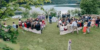 Hochzeit - Spielfeld - Eine Trauung im Freien am Soboth Stausee in der Wanderregion Steiermark. - Sobother Stausee