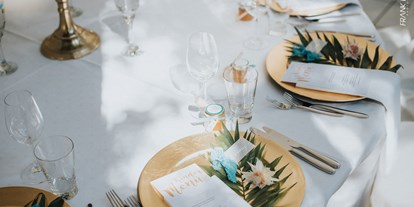 Hochzeit - Hunsrück - Zahlreiche unterschiedliche Tischdekos passend zu eurem Hochzeits-Motto. - Orangerie Nells Park Hotel Trier