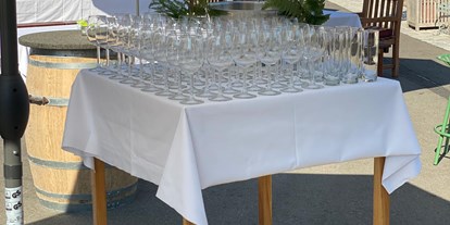Hochzeit - Standesamt - Süd & West Steiermark - Sektempfang im Hof - Bioweingut Bleyweis