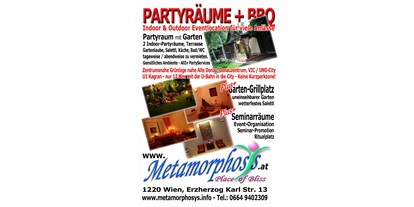 Hochzeit - Geeignet für: Eventlocation - Wien Donaustadt - Party- & Grill-Location - BBQ im Metamorphosys - Metamorphosys - Place of Bliss - Wien 22