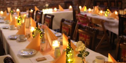 Hochzeit - externes Catering - Wiesentheid - Gastraum - Romantische Scheune