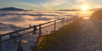 Hochzeit - Art der Location: ausgefallene Location - Stuhlfelden - Gipfeltreffen | Dachterrasse | Sonnenaufgang - Gipfeltreffen | Zillertal Arena