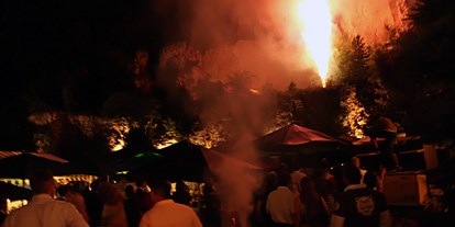 Hochzeit - barrierefreie Location - Schwäbische Alb - Feuerwerk zur Hochzeit - Hotel und Restaurant Lochmühle