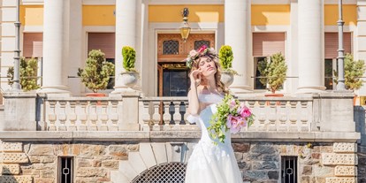 Hochzeit - Art der Location: Schloss - Trentino-Südtirol - Vor und in dem Hotel können traumhafte Hochzeitsfotos geschossen werden - Grand Hotel Imperial