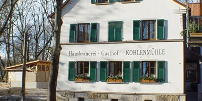 Hochzeit - Herbsthochzeit - Bayern - Eingangsbereich Außenansicht - Kohlenmühle Gasthof & Brauerei