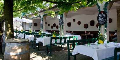 Hochzeit - Preisniveau: moderat - Hof (Tiefgraben) - Gastgarten - Restaurant Stieglkeller - Salzburg