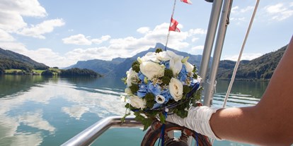 Hochzeit - Umgebung: mit Seeblick - Lenzing (Lenzing) - Heiraten am Hochzeitsschiff "Herzog Odilo" - Mondsee Schifffahrt Hemetsberger