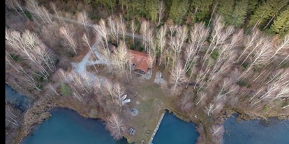 Hochzeit - Festzelt - Deutschland - Drohnebild Areal Herbst - Verwunschener See südlich von Hannover-Nähe Marienburg 