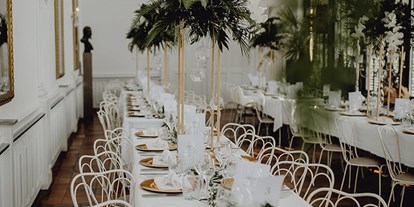 Hochzeit - Hochzeitsessen: mehrgängiges Hochzeitsmenü - Bayern - Hochzeit im Schlosscafé im Palmenhaus, München - Schlosscafe im Palmenhaus