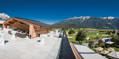 Hochzeit - Garten - Tirol - Dachterrasse für Empfänge - Greenvieh Chalet