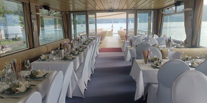 Hochzeit - Umgebung: mit Seeblick - Oberösterreich - Attersee Schiffahrt - Kapitänstrauung
