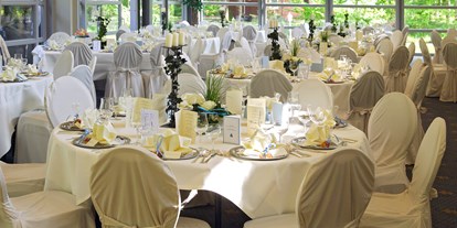Hochzeit - Hochzeitsessen: Buffet - Lüneburger Heide - Atrium - innen - Hotel Zur Heidschnucke
