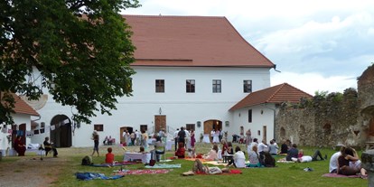 Hochzeit - Art der Location: privates Anwesen - Guglwald - Hochzeitspicknick im Schlosshof - Schloss Eschelberg