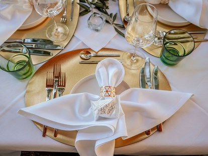 Hochzeit - externes Catering - Bled - Moderne Tischdeko ganz nach euren Wünschen. - BAD/SAAG  DIREKT AM WÖRTHERSEE - RESTAURANT & CLUB