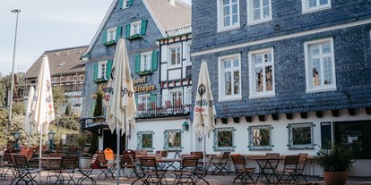 Hochzeit - Art der Location: Hotel - Nordrhein-Westfalen - Aussenansicht Biergarten - Gasthaus In Der Strassen