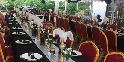 Hochzeit - Bad Saarow - Ein Zelt passend für die Terrasse steht zur Verfügung  - Spreeparadies