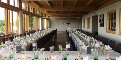 Hochzeit - Art der Location: Restaurant - Vorarlberg - Bestuhlung Hochzeit - Berghof "Genusswerkstatt" Hohenems