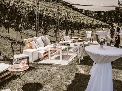 Hochzeit - Garten - Empfang am Weingut - Weingut Holler