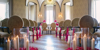 Hochzeit - Herbsthochzeit - Faak am See - Romantik pur bei den Trauungszeremonien im Schlosshotel Velden. - Falkensteiner Schlosshotel Velden