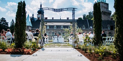 Hochzeit - Niederösterreich - Gartenhochzeit vor malerischer Kulisse im Hochzeitspavillon: freie und standesamtliche Trauung ist möglich. - Das Schloss an der Eisenstrasse****
