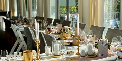 Hochzeit - Umgebung: am Fluss - Niederösterreich - Feierlich Tafeln im Schlossrestaurant mit bis zu 80 Gästen. - Das Schloss an der Eisenstrasse****