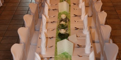 Hochzeit - Trauung im Freien - Bezirk Schärding - Tisch für 30 Personen Hochzeit 27.06.2015 - Gasthof Wösner