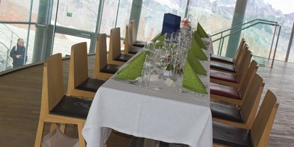 Hochzeit - Geeignet für: Gala, Tanzabend und Bälle - Sölden (Sölden) - Heiraten im Cáfe 3.440 in Tirol.
Foto © Pitztaler Gletscherbahn - Café 3.440